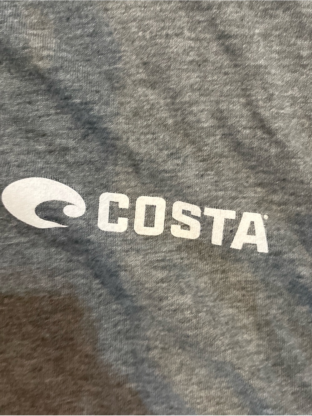 Costa Dark Heather Gray Logo Short Sleeve Tee - Picture 2 of 4